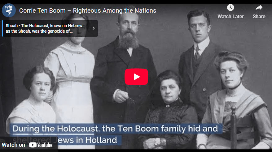 Corrie Ten Boom – Righteous Among the Nations – Yad Vashem